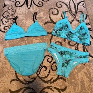 MeUndies bralette and panty sets - womens small